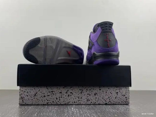 Cheap Jordan Purple Air x Scott 4 Suede Travis 0322